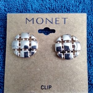New MONET clipon earrings